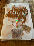 Birthday Greeting Card + Cake Topper