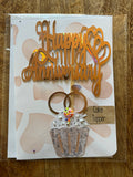 Anniversary Greeting Card + Cake Topper